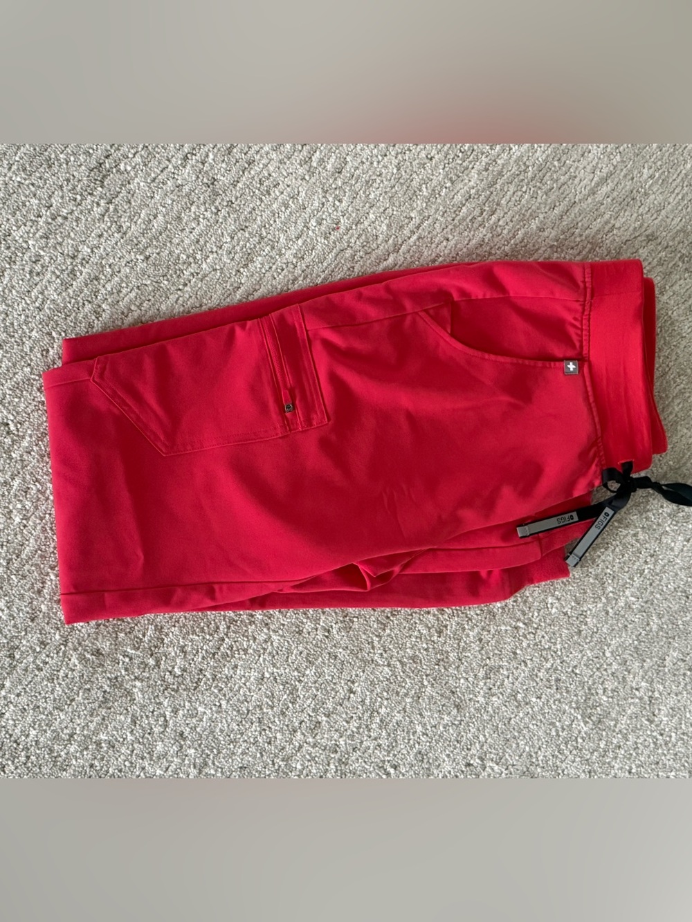 FIGS Women’s Red Performance Scrub Drawstring Pants